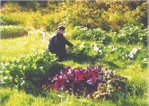 Working in the garden